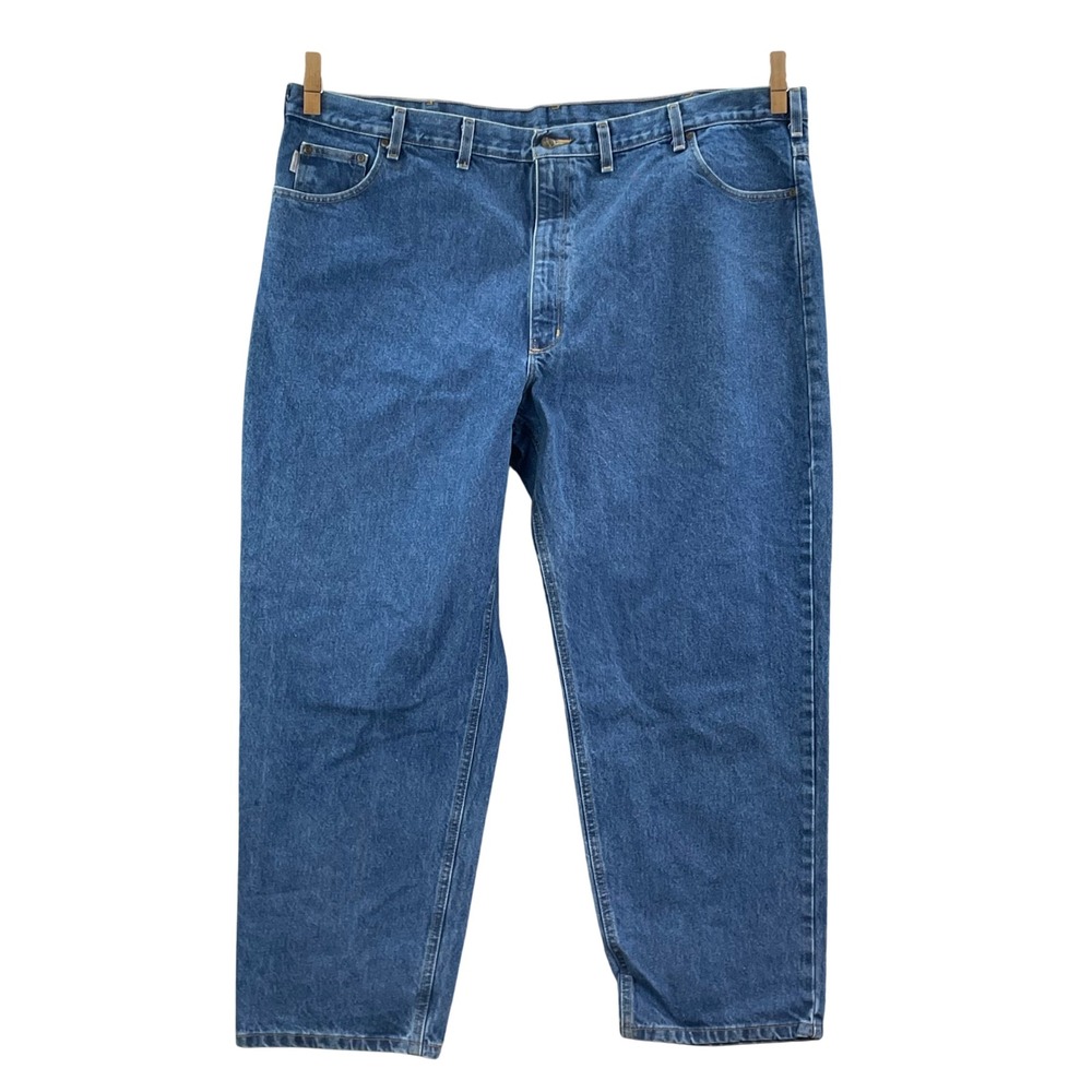 Carhartt B17 DST Jeans Men's 48x29* Blue Relaxed Fit Straight Leg Denim Workwear